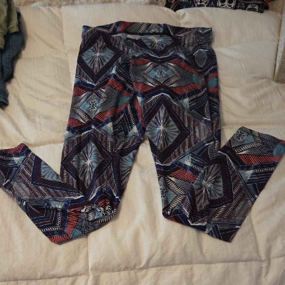 Joe Boxer Multicolor Geometric Leggings